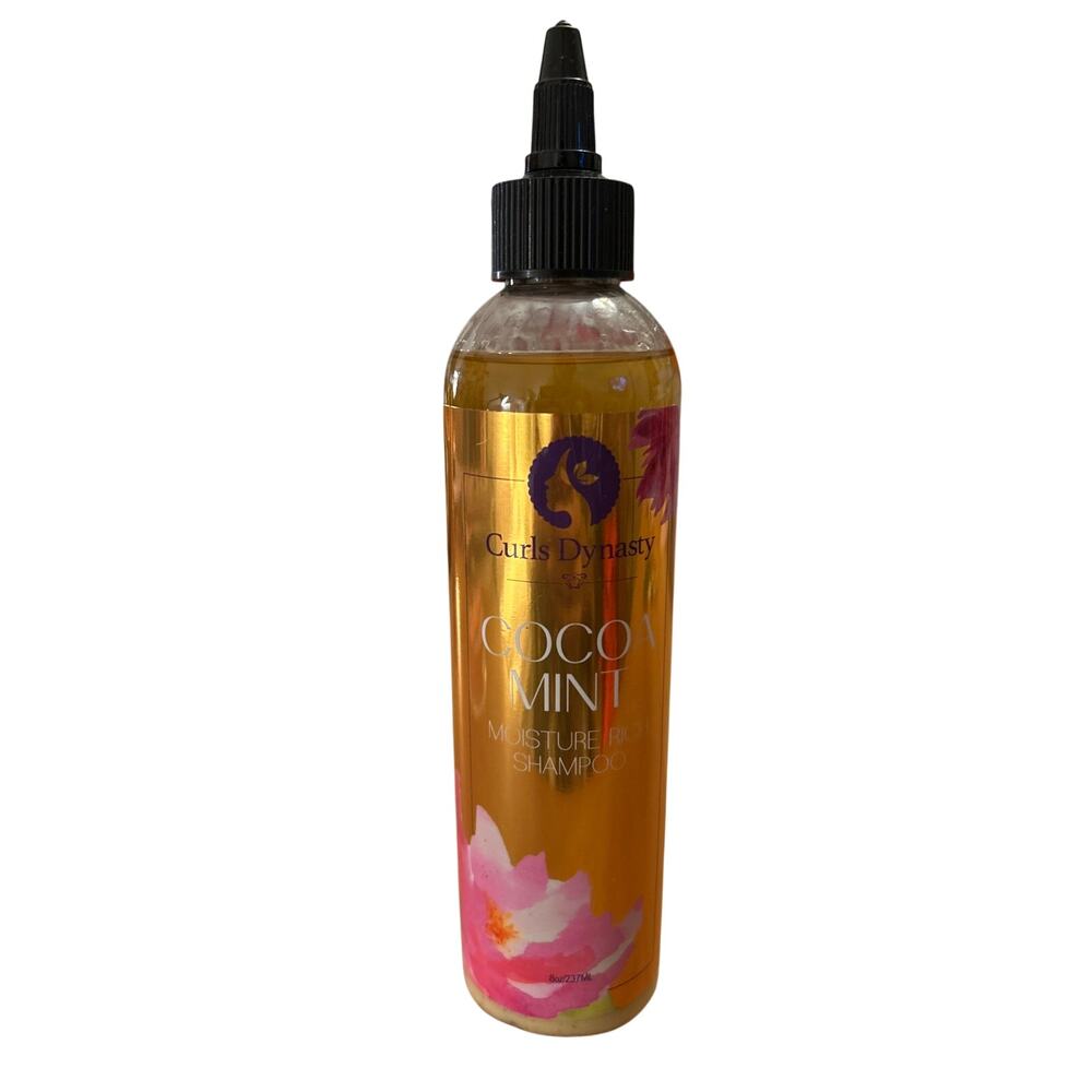New Curls Dynasty Cocoa Mint Moisture Rich Shampoo Sulfate-Free Paraben-Free 8oz